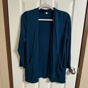 Pure J jill  blue cardigan sz SP